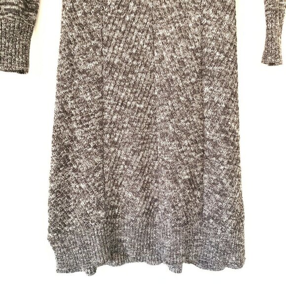 Karl Lagerfeld Size XS Gray Cowl Neck Knit Sweater Dress Modest Sheath A-Line - Picture 4 of 6